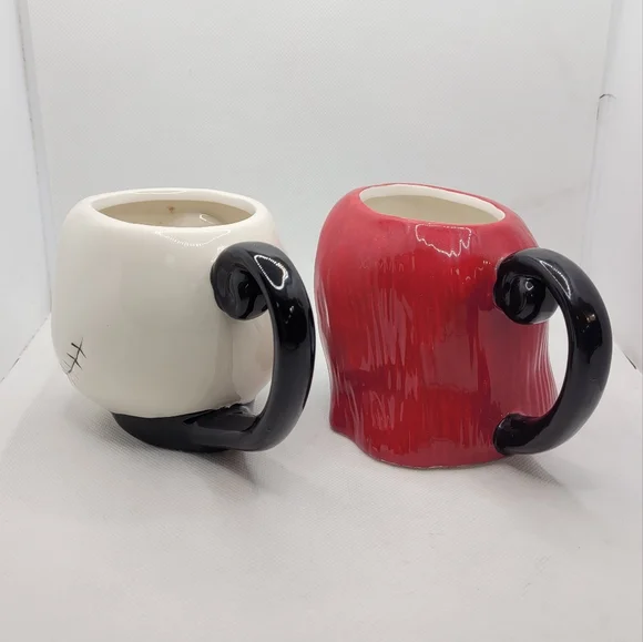 Disney Jack Skellington & Sally Mug Set Nightmare Before Christmas- Zak! Brand. - Picture 2 of 8